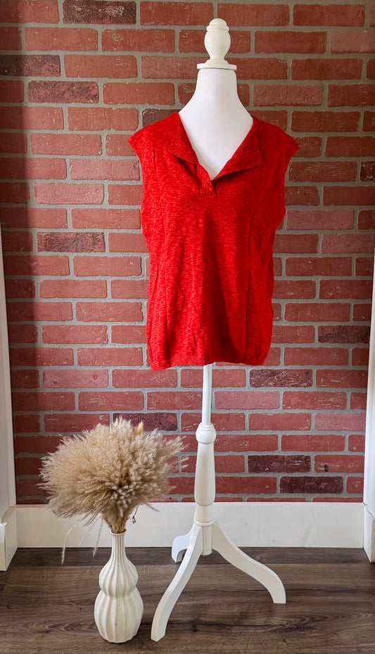 Orange-red tank