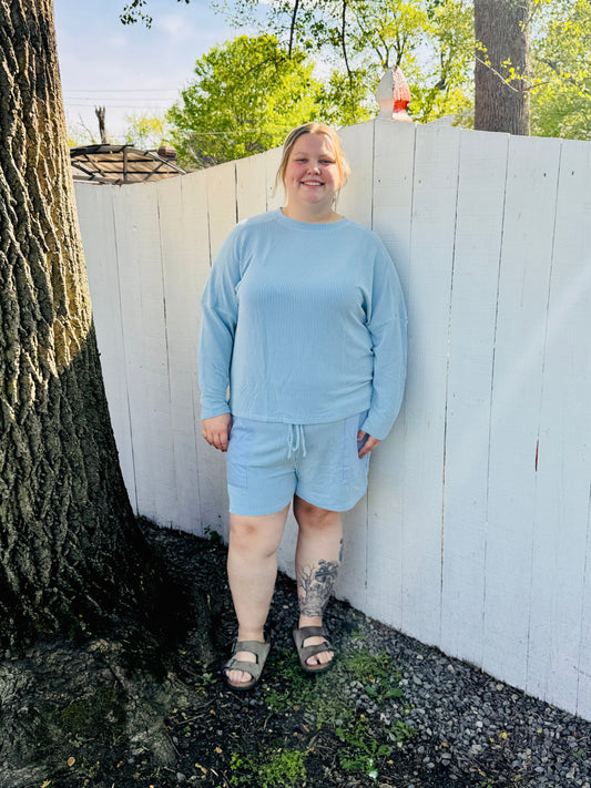 Sky blue matching set
